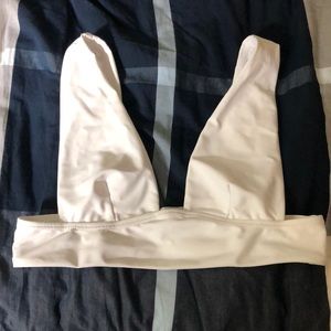White bikini top!